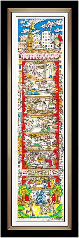Charles Fazzino Dentasia Original 3D Silkscreen Signed Modern Framed Art (1 of 4)