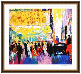 Leroy Neiman Opening Night On Broadway Original Color Serigraph Signed Framed