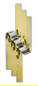 Curtis Jere Abstract Mid-Century Metal Ribbon Wall Sculpture Signed Art (1 of 7)