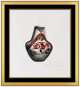 Patricia Dobson Original Vase Still Life Acrylic Painting Signed Framed