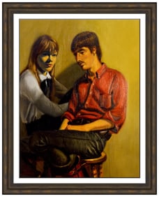 Douglas Hofmann Original Portrait Figurative Oil Painting Signed Framed Board