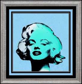 Steve Kaufman Original Marilyn Monroe Blonde Nude Oil Painting Signed Canvas