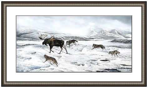 Mel Melvin Dobson Original Western Landscape Acrylic Painting Signed on Board