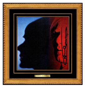Andy Warhol The Shadow Original Hand-Signed Color Lithograph Self Portrait