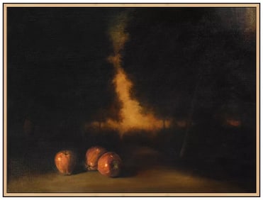 David Kroll Large Original Still Life Oil Painting Signed Framed on Canvas