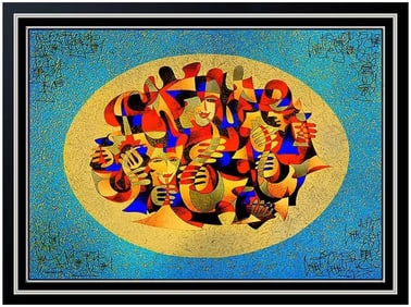 Anatole Krasnyansky Musicians Large Hand-Embellished Giclee Signed on Canvas