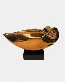 Marco Morandi Aurubis Original Full-Round Ceramic Sculpture Signed Modern Art