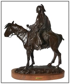 David Lemon Stalking Bear Original Full-Round Bronze Sculpture Signed Art