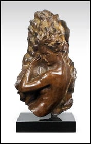 Frederick Hart Ex Nihilo Large Original Bronze Sculpture Signed Female Nude