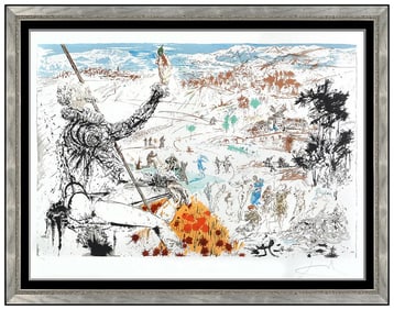 Salvador Dali L'age D'or Original Hand-Signed Etching Print Framed Artwork