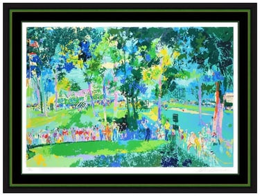 Leroy Neiman US Open at Oakmont Original Serigraph Print Signed Framed Art