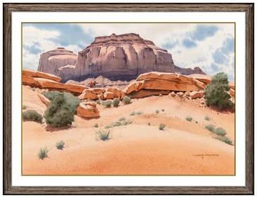 Duncan Spencer Original Watercolor Painting Signed Framed on Art Paper