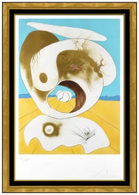 Salvador Dali Planetary Vision Original Hand-Signed Drypoint Etching Framed Art