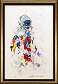 Leroy Neiman Harlequin Original Hand-Signed Color Serigraph Large Modern Art