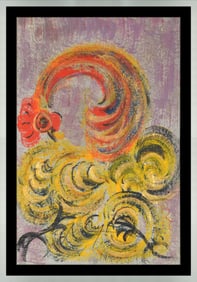 Jesús Chucho Reyes Ferreira Original Abstract Animal Oil Painting Signed Framed