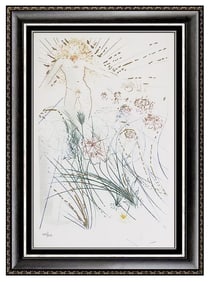 Salvador Dali I Am Beloved Original Hand-Signed Color Etching Songs Of Solomon