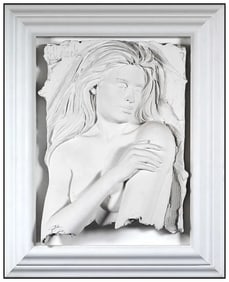 Bill Mack Enchantment Original Bonded Sand Relief Sculpture Signed Nude Art