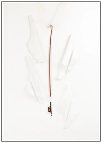 Isaac Kahn Original Music Violin Wall Relief Sculpture Hand-Signed Large Art