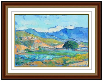 Pablo Benavides Original Landscape Oil Painting Signed Framed on Canvas