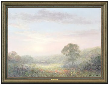 Grant Macdonald Original Western Landscape Oil Painting Signed Framed on Board