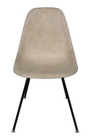 Early Production Charles Eames for Herman Miller Tan Fiberglass Side Chair