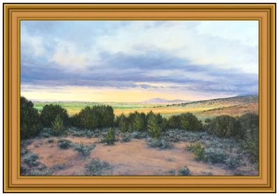 Travis R Humphreys Large Original Landscape Oil Painting Signed Framed Canvas