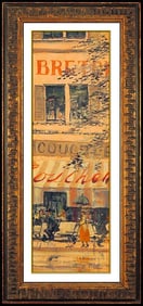 John Morris Original Cityscape Oil Painting Signed Framed Canvas Board