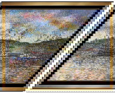 Paul Emile Pissarro Original French Seascape Pastel Painting Signed Framed Artwork: This lot includes:Gallery COA & free domestic shipping (*insurance and international shipping for an additional charge)Artist: Paul Emile PissarroTitle: Grand ClippersMedium: Pastel Painting Size: 10"