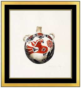 Patricia Dobson Original Vase Still Life Acrylic Painting Signed Framed Board