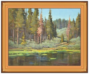 Scott Christensen Original Landscape Oil Painting Signed Framed Canvas