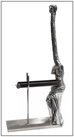Salvador Dali Venus A La Giraffe Original Signed Bronze Silver Patina Sculpture