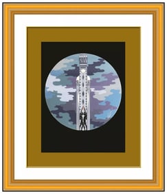Erte L'Indifference Original Hand-Signed Color Serigraph Female Figurative Deco