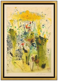 Salvador Dali The Lord Come To Life Original Hand-Signed Lithograph Framed Art