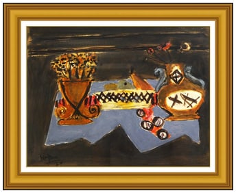 Henri Hayden Original Still Life Oil Painting Signed Framed Authentic Board