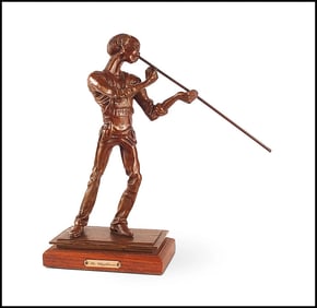 Paul D Wegner Original Modern Glassblower Bronze Sculpture Signed Rare Artwork