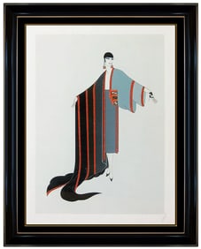Erte Michelle Original Hand-Signed Serigraph Art Deco Fashion Costume Design