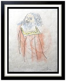 Salvador Dali Jeremiah Original Hand-Signed Etching Surrealism Framed Artwork