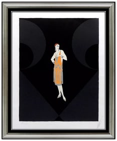 Erte Manhattan Mary Original Hand-Signed Color Serigraph Art Deco Costume Design