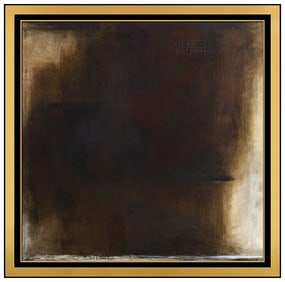 Nancy Haynes Original Modern Abstract Oil Painting Signed Framed Board