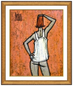 Philip R Perkins Original Female Portrait Oil Painting Signed Framed Board