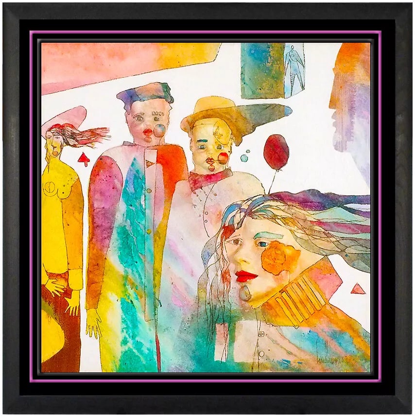 Gregory Hawthorne Original Hand-Painted Relief Sculpture Signed Framed Board: This lot includes:Gallery COA & free domestic shipping (*insurance and international shipping for an additional charge)Artist: Gregory HawthorneTitle: The Circus Medium: oil painting and relief sculpt