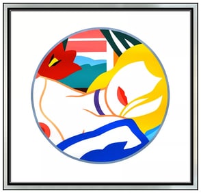 Tom Wesselmann Large Color Screenprint Blonde Vivienne Portrait Hand Signed Art