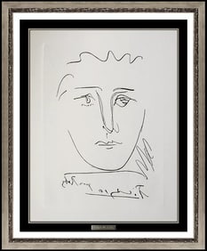 Pablo PICASSO Etching L'Age de Soleil Pour Roby Signed Authentic Cubism Artwork
