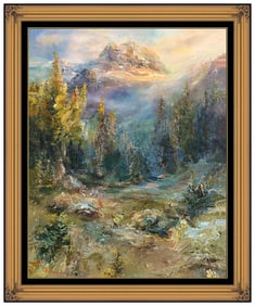 Marnell Brown Original Oil Painting On Canvas Landscape Signed Framed Artwork