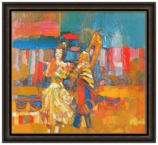 Nicola Simbari Large Original Oil Painting On Canvas Signed Female Portrait Art