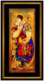 Dorit Levi The Dancer Large Color Serigraph Hand Signed Female Portrait Music