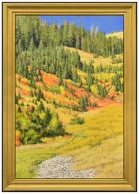 William G Smith Large Original Oil Painting on Board Landscape Signed Framed Art