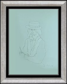 Igor Galanin Original DRAWING Hand Signed Artwork Authentic Self Portrait Rare
