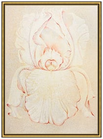 Lowell Blair Nesbitt Large Original Oil Painting On Canvas Flower Portrait Art