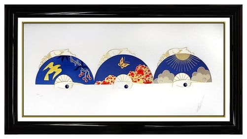 ERTE Daydream Embossed Color Serigraph Art Deco Fashion Costume Design Signed